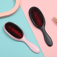 Brosse à cheveux de massage du cuir chevelu humide et sec en gros d'usine manche en plastique peigne de coiffure professionnel pour femmes cheveux bouclés