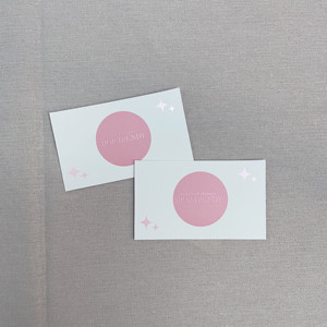 Custom Pink Foil Stamped <b>Thank</b> <b>You</b> <b>Cards</b> Branded Insert <b>Cards</b> with Minimalist Design for E-commerce & Gift Packaging - Product Image 4