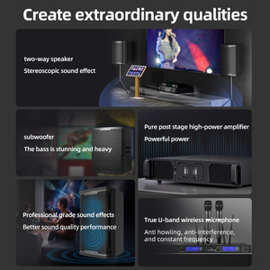 ระบบเสียงเซอร์ราวด์ 3RD DREAM WY-400 KTV 1000W ชุดเต็ม ลำโพงไม้ 8/10/12 นิ้ว พร้อมเครื่องขยายเสียงและไมโครโฟนไร้สาย - Product Image 4