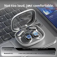TH25 Écouteurs intra-auriculaires à crochet de style transfrontalier, nouveau modèle 2027 pour écouteurs 5.4, suppression active du bruit, son HiFi, port confortable