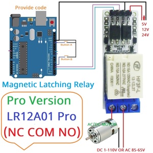 Module de relais à verrouillage magnétique bistable pour Arduiuo <span class=keywords><strong>ESP32</strong></span> DC 5V 12V <span class=keywords><strong>24V</strong></span>, interrupteur à bascule autobloquant - Product Image 2