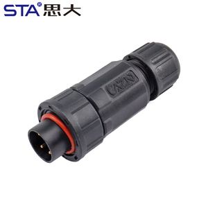 E10 IP67 Wasserdichter Außengewinde mit Außengewinde, gerader Stecker, install ierbarer Stecker 2 3 4 5 6 7 8 10 12-polig - Product Image 1