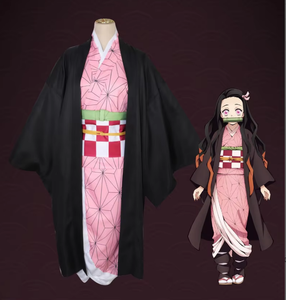 Costume de <span class=keywords><strong>cosplay</strong></span> Demon Slayer Tanjiro Nezuko Zenitsu <span class=keywords><strong>Rengoku</strong></span>, uniforme d'anime - Product Image 1