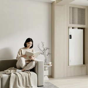 Purificateur d'air intelligent BIBO avec récupération de chaleur pour maisons, bureaux, hôpitaux, gymnases, salles - Économie d'énergie, métal, 500m³ - Product Image 2