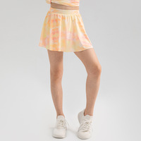 Nouvelle arrivée de jupe courte taille haute à la mode pour filles jupe de tennis taille haute avec pantalon de sécurité et de fitness