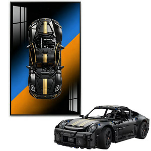 TAIZhiChen Vitrine Transparente Anti-poussière 1/24 avec Base Noire