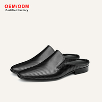 Chaussures Oxford plates pour hommes sur mesure OEM/ODM, à bout pointu, en cuir de vachette, respirantes, imperméables, antidérapantes, confortables, pour le bureau, la carrière, l'été