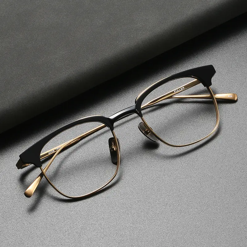 FULLER Meilleure vente fourniture en usine de montures en titane pur montures de lunettes montures de lunettes optiques en stock