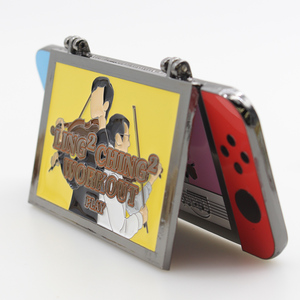 Pino de lapela de ímã personalizado, emblema de metal para halloween, dobradiça de horror, pino esmalte com parte de trás magnético - Product Image 5