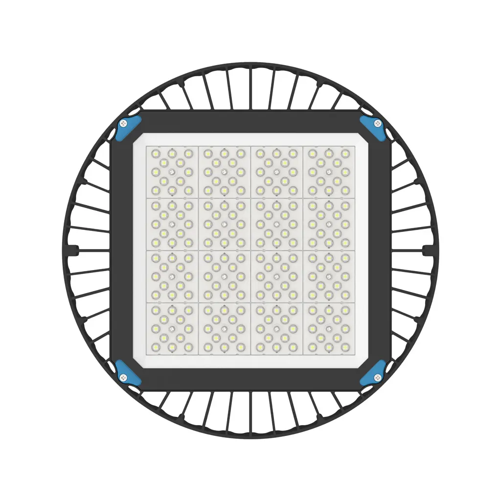 CE ROHS EMC เชิงพาณิชย์อุตสาหกรรมแสง 100W 150W 200W IP65 led UFO ไฟไฮเบย์คลังสินค้า Workshop ไฟไฮเบย์