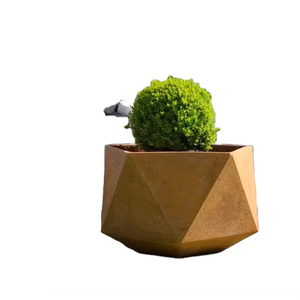 Grand pot à fleurs carré d'extérieur, jardinière en métal durable - Product Image 1