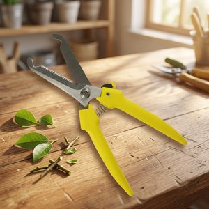 Cisaille de jardinage professionnelle pour droitiers en acier inoxydable, à dents de scie, pour éliminer les épineux des rosiers, 7,5 pouces, avec poignée en plastique pour branches d'arbres - Product Image 1