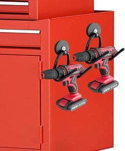 2 Gói Nhiệm Vụ Nặng Nề Lớn Nhà Để Xe Nam Châm Tiện Ích Móc Điện Khoan Công Cụ Tổ Chức Chủ Từ Công Cụ Chủ Sở Hữu Tường Cao Su Lưu Trữ - Product Image 4