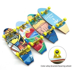 Skateboard Mini a 5 Strati TOMITOMO Personalizzato, Creativo in Legno d'Acero, Piatto 98x31mm, Colori Opzionali - Product Image 2