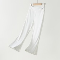 Leggings évasés pour filles, taille haute, extensibles, style décontracté, pour le printemps et l'été, pantalons de yoga pour enfants, micro-évasés pour les filles plus âgées