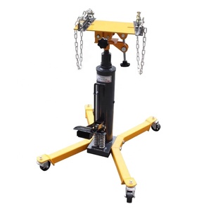 Martinetto Idraulico Elettrico Telescopico per Carichi Pesanti da 0,6 Tonnellate con Staffa Ruota Girevole, Costruzione <span class=keywords><strong>in</strong></span> Acciaio, Altezza Massima 175 cm - Product Image 2