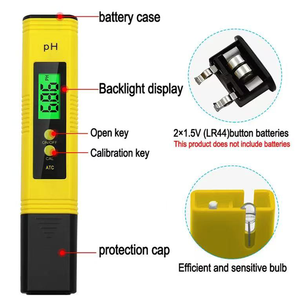 0.01 <span class=keywords><strong>ph</strong></span> उच्च परिशुद्धता पानी की गुणवत्ता परीक्षक डिजिटल एलसीडी मीटर मापने रेंज <span class=keywords><strong>ph</strong></span> परीक्षण पेन स्विमिंग पूल एक्वेरियम के लिए उपयुक्त - Product Image 3