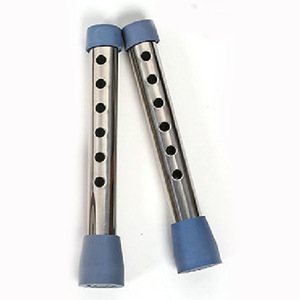 Roulettes en acier inoxydable avec pneus en caoutchouc rouge pour accessoires d'aide à la marche 067 - Product Image 2