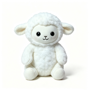 Cordero de peluche personalizado, adorable y blanco, oveja de peluche sentada, juguete de peluche de oveja, cordero de peluche adorable. - Product Image 2