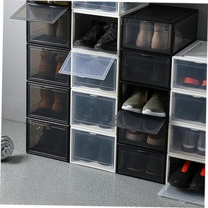 Large Clear Magnetic Stackable Drop Front Shoe Box - Product Image 3