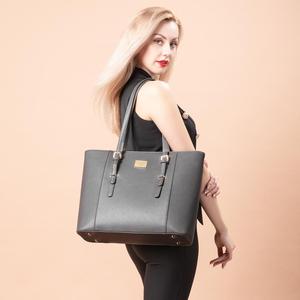 Lovevook High Quality 15.6 Inch PU Leather <strong>Women</strong> <strong>Laptop</strong> Bag Large Shoulder Tote <strong>Laptop</strong> Bags Ladies Office <strong>Laptop</strong> <strong>Handbags</strong> - Product Image 3