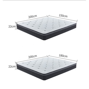 Tela de punto King Queen Size Colchones Rollo al vacío en caja de cartón Pocket Spring Coil Cool <span class=keywords><strong>Visco</strong></span> Colchón de espuma viscoelástica - Product Image 6