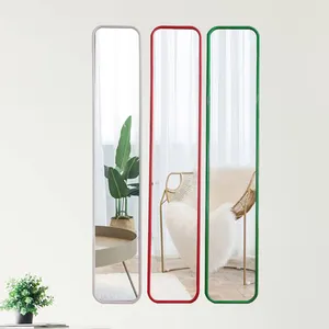 도매 현대 장식 거실 대형 3 색 금속 프레임 전체 길이 긴 몸 드레싱 교수형 벽 거울 miroir spiegel