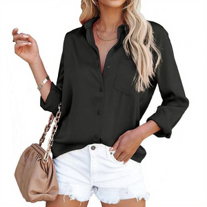 PB&ZA Blusas de Mujer para Primavera, Verano y Otoño 2025, Casuales, Estilo Urbano, a Rayas, Tejidas, de Gasa, con Encaje, en Capas, Holgadas, de Manga Ancha, para el Día a Día - Product Image 3