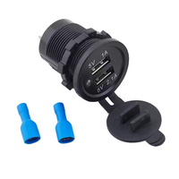 Prise de charge universelle double 12V 24V 3.1A 2.1A pour camping-car, bus, voiture, avec port USB