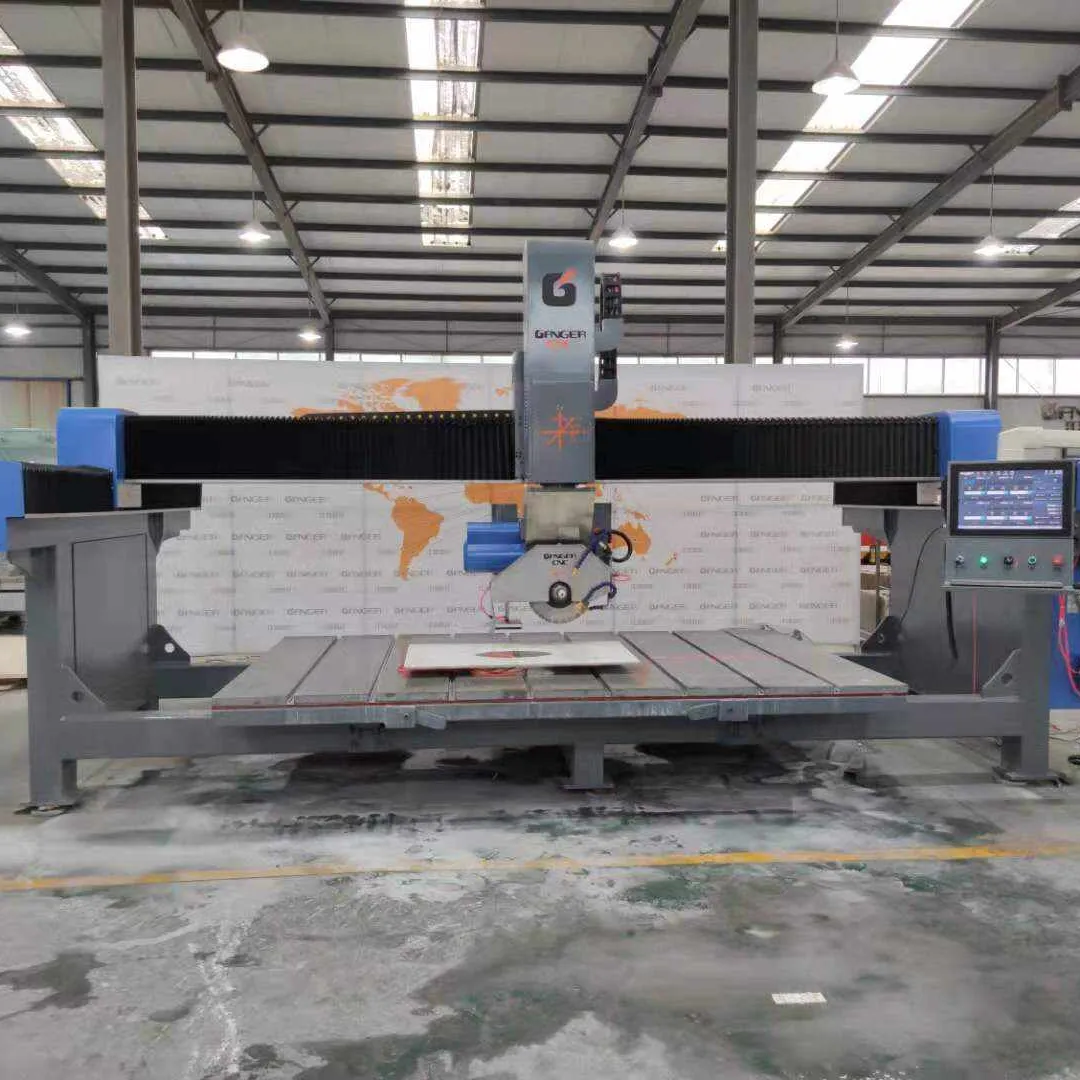 Circular Cutting Slab Cutting Machine Cnc Stone Cutting And Engraving Machine 5 Axis Bridge Saw Machine