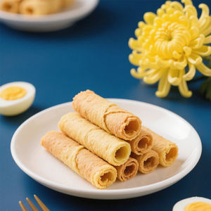 Qualità Premium 250g crisantemo involtini di uova Casual snack <span class=keywords><strong>con</strong></span> gustosa consistenza croccante e gusto dolce confezionato in <span class=keywords><strong>un</strong></span> sacchetto - Product Image 3