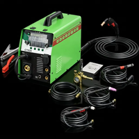 Soldadora Multiproceso 6 en 1 CT-520 200A, Doble Voltaje 110V/220V, MIG TIG MMA, Cortadora de Plasma, Soldadura sin Gas con Hilo Flux Core