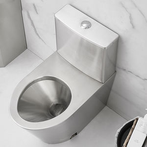 WC mural en acier inoxydable 304 résistant aux vandales pour toilettes publiques haute sécurité, réservoir encastré - Product Image 5