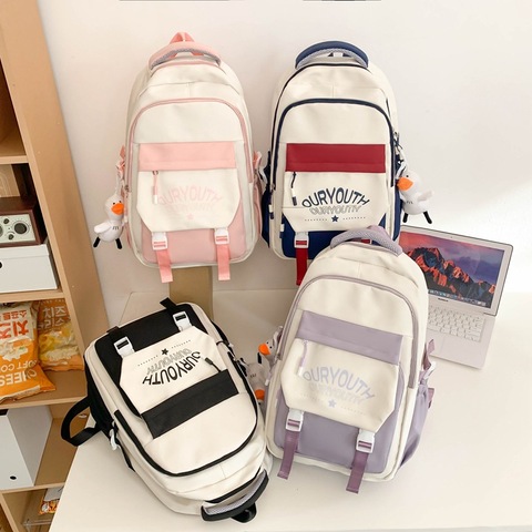 Casual Students Backpack High School Girls Boys Backpack Large Capacity College Sports Travel School Bags for Teenagers Mochilas