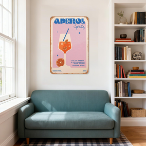 <span class=keywords><strong>Plaque</strong></span> en métal rétro Aperol Spritz, <span class=keywords><strong>plaque</strong></span> murale avec recette de <span class=keywords><strong>cocktail</strong></span>, décoration de bar et de maison, cadeau pour les amateurs de cocktails - Product Image 4