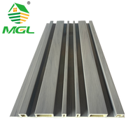 Nouveau produit Panneaux muraux écologiques ASA, installation facile, panneaux décoratifs imperméables pour la décoration des écoles et des hôtels, texture bois