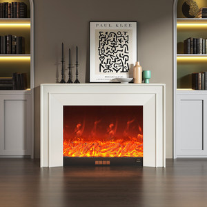 <span class=keywords><strong>Chimenea</strong></span> Eléctrica Decorativa Integrada con Llama Simulada, Estilo Americano para el Hogar - Product Image 2