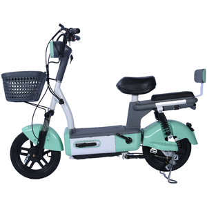 Bicyclette de ville électrique pour adultes OEM 350w 400w 500w 48v en vrac d'usine, scooter électrique léger, <span class=keywords><strong>moto</strong></span> avec grand panier - Product Image 4