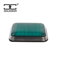 Golddeer 9*7 "Advertencia DE EMERGENCIA cuadrado intermitente estroboscópico LED luces laterales
