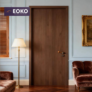Puerta de Madera para Apartamento EOKO, Puerta de Dormitorio Moderna con Revestimiento de Melamina, Resistente al Fuego e Insonorizada - Product Image 1
