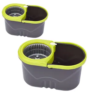 Serpillère Magique Rotative Écologique en Plastique pour Nettoyage Humide et Sec, avec Seau Essoreur Intégré – Idéale pour la Maison - Product Image 3