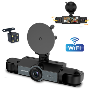 Caméra embarquée 360° 1080P à quatre objectifs, écran 3,16 pouces, caméras avant/arrière gauche/droite, enregistreur DVR, enregistrement en boucle, vision nocturne, usine ODM - Product Image 1