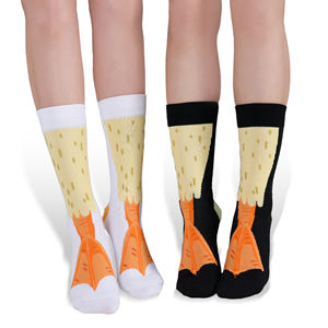 मजेदार उपहार मोजे कार्टून पशु पैर पागल घुटने की लंबाई कस्टम फैशन मोजे - Product Image 5