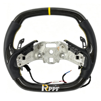 Volant de direction en fibre de carbone personnalisé de haute qualité C8 Z06 avec palettes de changement de vitesse magnétiques pour Chevrolet Corvette C8