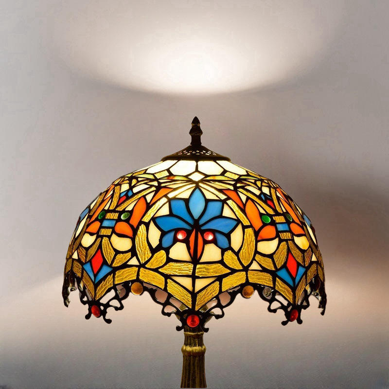 Lampe de table perlée en forme de cœur