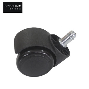 Chaise <span class=keywords><strong>de</strong></span> <span class=keywords><strong>bureau</strong></span> couverte <span class=keywords><strong>de</strong></span> tige d'anneau <span class=keywords><strong>de</strong></span> poignée <span class=keywords><strong>de</strong></span> haute qualité en gros <span class=keywords><strong>de</strong></span> 50mm roulette noire en PU <span class=keywords><strong>sans</strong></span> roue <span class=keywords><strong>de</strong></span> chaise <span class=keywords><strong>de</strong></span> <span class=keywords><strong>frein</strong></span> - Product Image 6