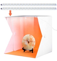 2 Bandes LED 40CM 16 Pouces Portable Photographie Photo Studio Softbox Luminosité Réglable Boîte à Lumière