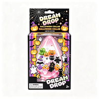 Jouet anti-stress souple en forme de goutte d'eau Halloween Dream Drop, édition limitée, transparent, à presser, fantôme, citrouille, chat noir, ornements