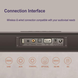 Altavoz de <span class=keywords><strong>Pared</strong></span> con Sonido Envolvente de 100 W para el Hogar, Sistema de Sonido Envolvente 2.1 de Doble Canal, Altavoz para TV con Subwoofer Inalámbrico Dominator - Product Image 3