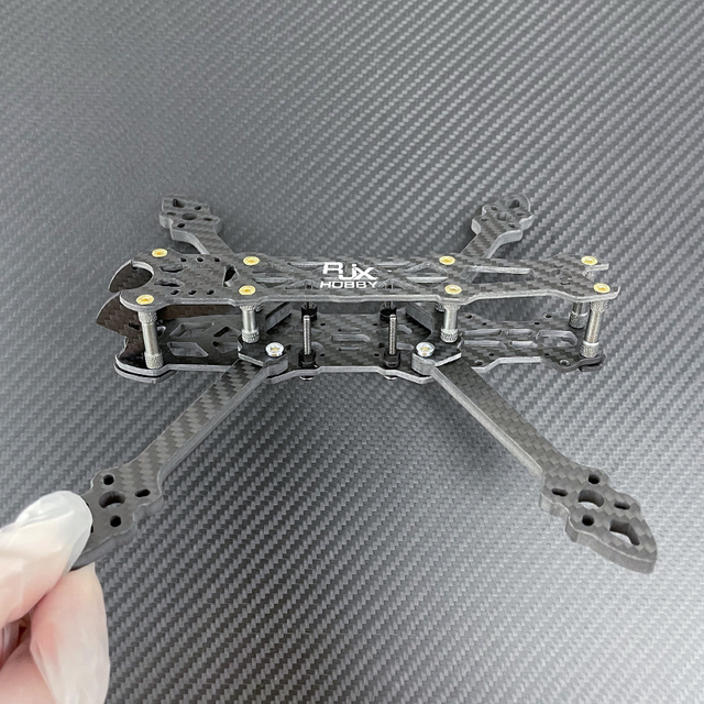 RJX Mark4 V2 5inch 225mm 3k Twill Matte Carbon Fiber Quadcopter Racing Drone FPV Frame Kit